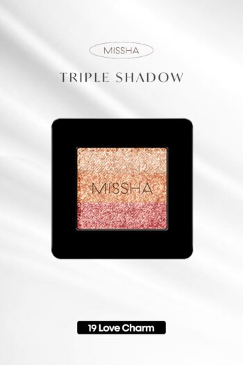 Missha Yumuşak Dokulu, Dökülme Yapmayan 3 Renkli Göz Farı Triple Shadow No.19 (Love Charm)
