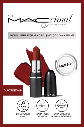 Mac DUBONNET - MACximal Mini Sleek Satin Lipstick İkonik Saten Bitişli Ruj 1.5GM