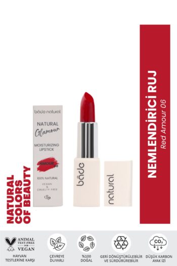 Bade Natural Nemlendirici Ruj Red Amour 06 %100 Doğal
