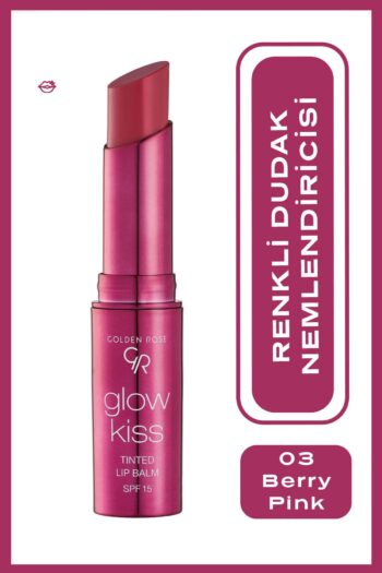Golden Rose Glow Kiss Tinted Lip Balm No: 03 Berry Pink - Renkli Dudak Nemlendirici - 8691190440800