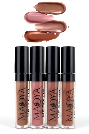 MAQYA Cosmetics 4'lü Likit Fırçalı Ruj Serileri (a-b) / 4 Liquid Brushed Lipstick Series (a-b)