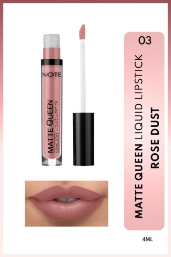 Note Cosmetics Matte Queen Lipstick Kalıcı Mat Likit Ruj - 03 Rose Dust - Nude