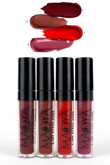 MAQYA Cosmetics 4'lü Likit Fırçalı Ruj Serileri (a-b) / 4 Liquid Brushed Lipstick Series (a-b)