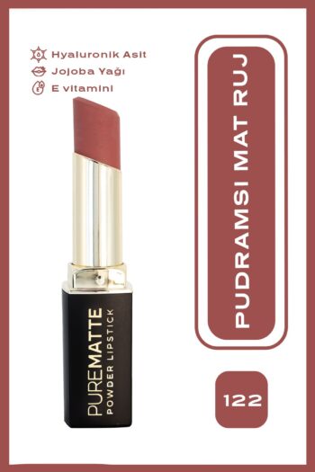 Golden Rose Pure Matte Powder Lipstick No: 122- Pudralı Mat Ruj - 8691190548131