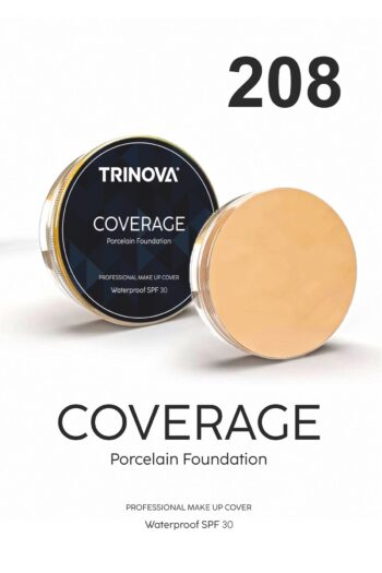 Trinova Makeup Cover Porselen Fondöten Açık Ton 208
