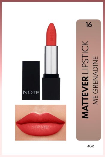 Note Cosmetics Mattever Lipstick Yarı Mat Saten Bitişli Ruj 16 Me Grenadine - Nar Çiçeği