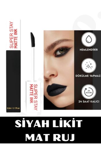 NUNUKO Super Siyah Mat Likit Ruj