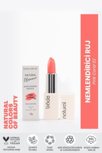 Bade Natural Nemlendirici Ruj Pink Coral 02 %100 Doğal
