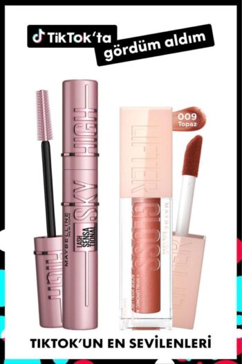 Maybelline New York Lash Sensational Sky High Maskara & Lifter Gloss Nemlendirici Dudak Parlatıcısı- 009 Topaz