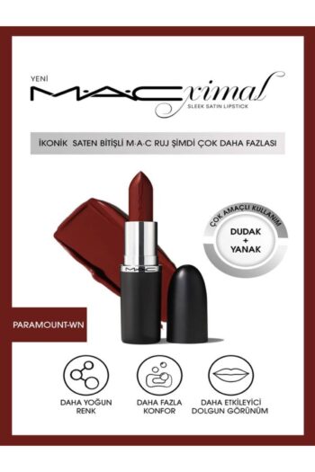 Mac MACximal Sleek Satin Lipstick İkonik Saten Bitişli Ruj-PARAMOUNT 3.5GM