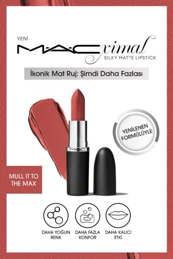Mac M·a·cxımal Silky Matte Lipstick Nemlendirme Etkili Yoğun Renk Sağlayan Ruj - Mull It To The Max
