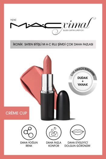 Mac Macximal Sleek Satin Lipstick Ikonik Saten Bitişli Ruj-crème Cup 3.5gm