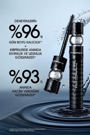 Mac M·a·cstack Waterproof Black Stack Mascara 12 /ml. Pssn183