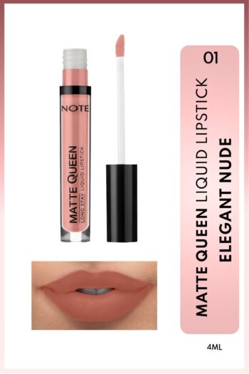 Note Cosmetics Matte Queen Lipstick Kalıcı Mat Likit Ruj - 01 Elegant Nude - Nude