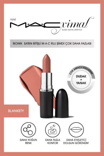 Mac Macximal Sleek Satin Lipstick Ikonik Saten Bitişli Ruj-blankety 3.5gm