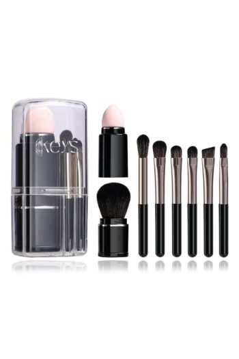 Keys to beauty Taşınabilir Seyahat Mini Fırça Seti Siyah