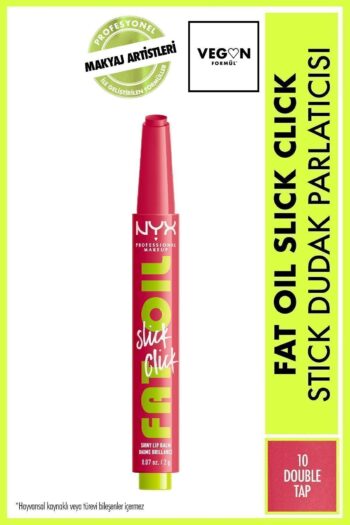 NYX Professional Makeup Fat Oil Slick Click Parlatıcı Dudak Balmı - 10 Double Tap