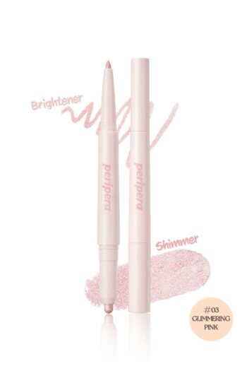 PERIPERA Çift Taraflı Işıltılı Kalem Far PERIPERA Sugar Twinkle Duo Eye Stick (03 Glimmering Pink)