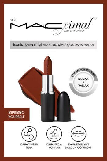 Mac Macximal Sleek Satin Lipstick Ikonik Saten Bitişli Ruj-espresso Yourself 3.5gm