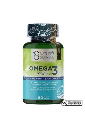 Natures Supreme Omega 3 1000 Mg 60 Kapsül - Aromasız