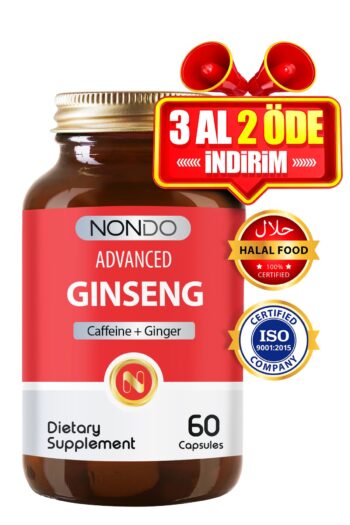 Nondo Ginseng 60 Kapsül ( Panax Ginseng Keçi L-arginin Kafein Kore Ginsengi Koenzim Q10 )