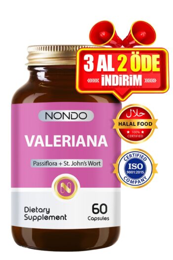 Nondo Valeriana 60 Kapsül ( Pasiflora Kedi Otu Sarı Kantaron )