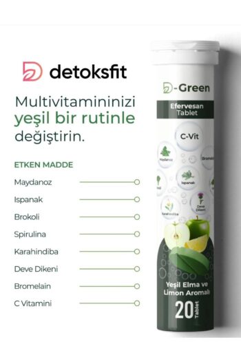 DETOKSFİT Detoksfit Dgreen Hızlı Sindirim Ve Ödem Atan Bitkisel Efervesan
