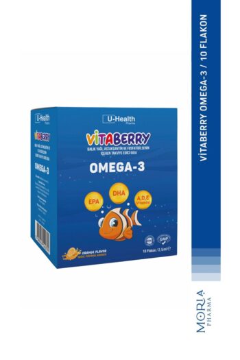VİTABERRY OMEGA-3 BALIK YAĞI PORTAKAL AROMALI FLAKON 10'LU