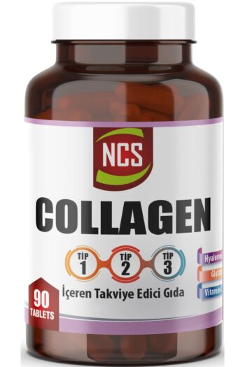 Ncs 90 Tablet Hidrolize Collagen (KOLAJEN) Type (TİP) 1-2-3 Hyaluronic Acid Vitamin C L-glutatyon