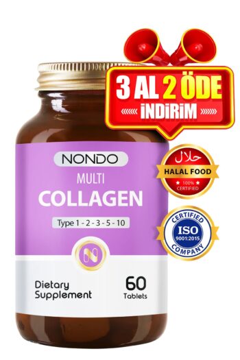 Nondo Multi Kolajen 60 Tablet ( 5 Çeşit Kolajen 1-2-3-5-10 Hyalüronik Asit Biotin Selenyum Çinko )