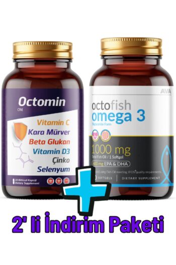OCTOFISH 2'li Indirim Paketi Özel Vitamin Octomin Epa Dha %100 C Vitamini Omega3 Enerji Hafıza