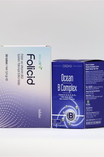Ocean B Kompleks 50 Kapsül Folicid Folat ve Vitamin B12 30 Tablet