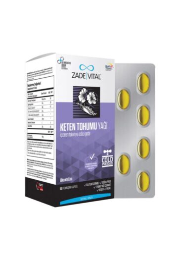 Zade Vital Keten Tohumu Yağı Kapsül Blister Ambalaj 60lı