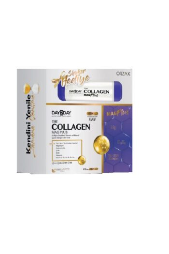 DAY2DAY Collagen Mag Plus Çilek Karpuz Aromalı 30 Saşe Shaker Hediyeli