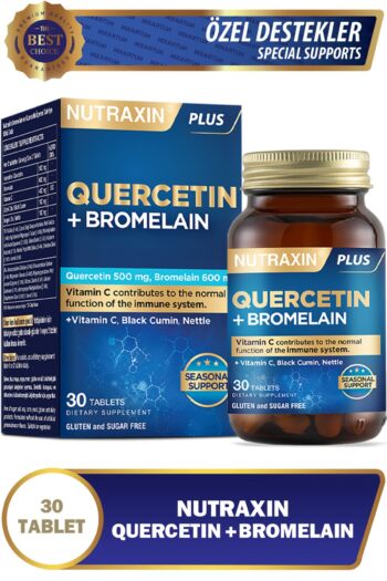 Nutraxin Quercetin + Bromelain - (Vitamin C-Çörek Otu-Isırgan Otu) 30 Adet Tablet
