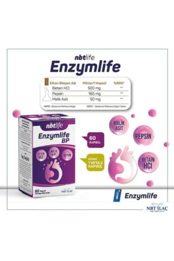 NBT Life Enzymlife Takviye Edici Gıda 60 Kapsül