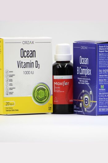 Ocean Üçlü Destek Paketi – Vitamin D3 Sprey, B Kompleks ve Maxifer Damla