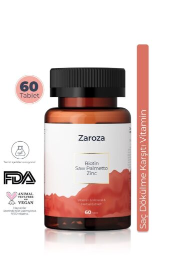 ZAROZA Saç Dökülme Karşıtı Vitamin (BİOTİN, SAW PALMETTO, ZİNC) Saç Derisi Ve Saç Sağlığı - 60 Tablet