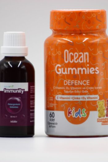 Ocean Gummies Defence Kids - 60 Adet Jel Tablet Immunity Afrika Sardunyası 50ml
