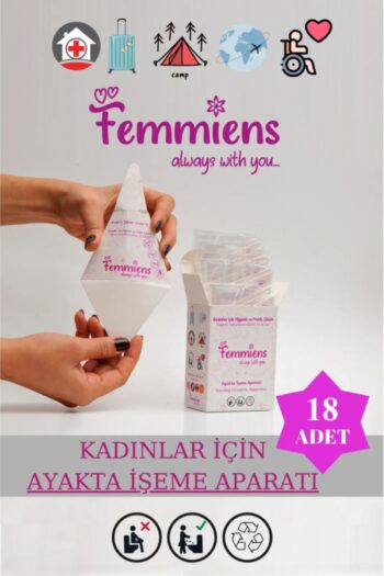 RİZVO Femmiens Kadınlar Için Hijyenik Ayakta Işeme Aparatı Kadın Pisuarı 18 Adet