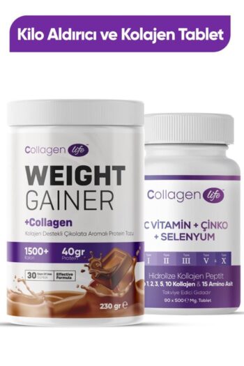 Collagen Life 5 Tip Kolajen İçeren 90 Tablet & Kolajen İçerikli Kilo Almaya Yardımcı Toz Fırsat Seti