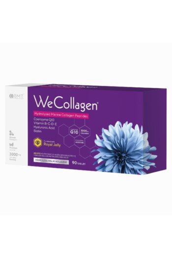 Biomet WeCollagen® 90 Tablet - 3000mg Kolajen Tip 1-2-3 Arı Sütü Biotin %100 Saf Ve Doğal Diyet Takviyesi