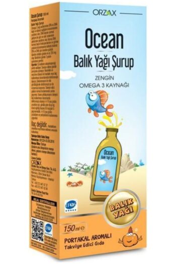 Ocean Omega 3 Portakal Aromalı Balık Yağı Şurubu 150 Ml