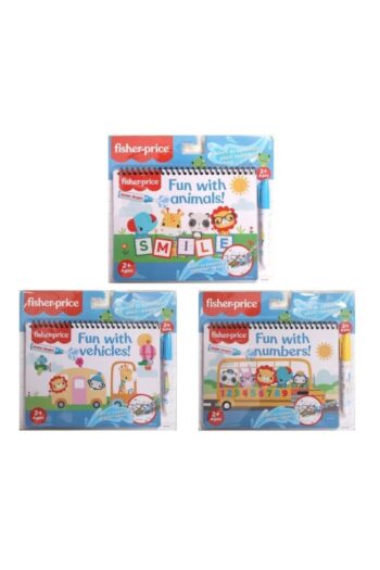 Fisher Price Sihirli Boyama Kitabı 3'lü Set Hayvanlar Sayılar Araçlar(water Magic Numbers Vehicles Animals)