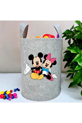 Trend Sizde Unisex Mickey-minnie Bebek Çocuk Odası Düzenleyici Saklama Kutusu Oyuncak Kirli Sepeti 50x40 Cm