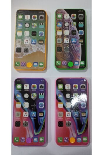 Fatih Oyuncak iPhone oyuncak Işıklı pilli çocuk telefonu renkli