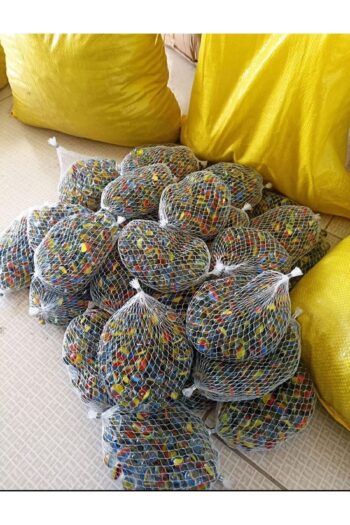 Misket Rengarenk 100 Adet Orta Boy 1 Paket Karışık Bilye