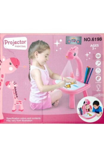 AYATOYS Projektör Çizim Masası,çocuk Çizim Boyama Masası Pembe