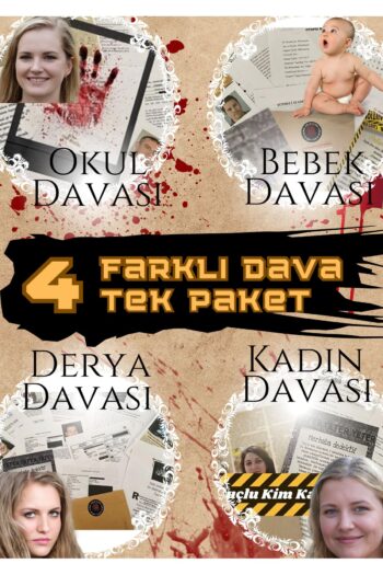 Suçlu Kim Dedektif Oyunu Çözümleme-suçluyu Bulma--katili Bulma-gizem-4'lü Set