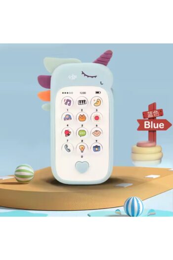 Blue Ocean Bebek Eğitici Müzikli Oyuncak Telefon - Diş Kaşıyıcı (Mavi Renk)